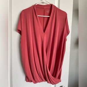 Business Casual Peach Colored LOFT Blouse